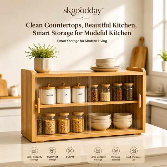 skgoodday™ ElegantHome™ Luxury Kitchen Storage Cabinet Organizer